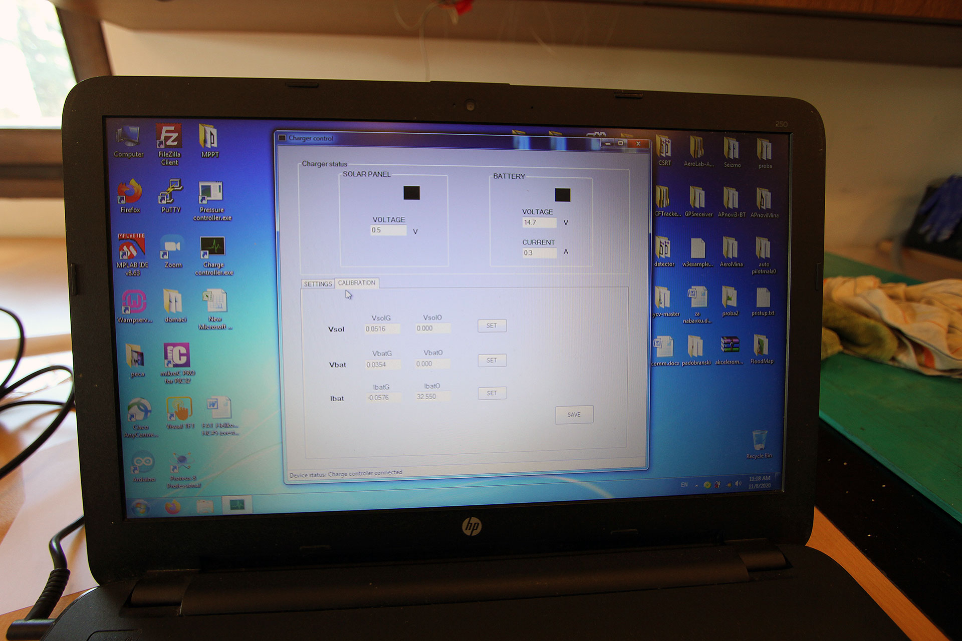 Software for power distributor for Solar Blimps